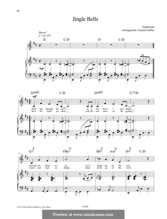 Jingle Bells (In Memory of Avicii): Für Stimme und Klavier by folklore