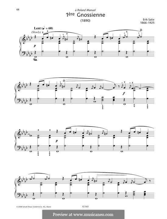 No.1: Für Klavier by Erik Satie