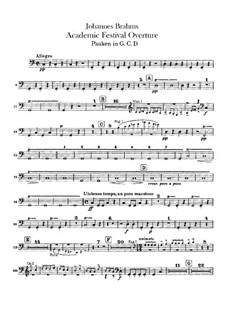 Akademische Festouvertüre, Op.80: Paukenstimme by Johannes Brahms