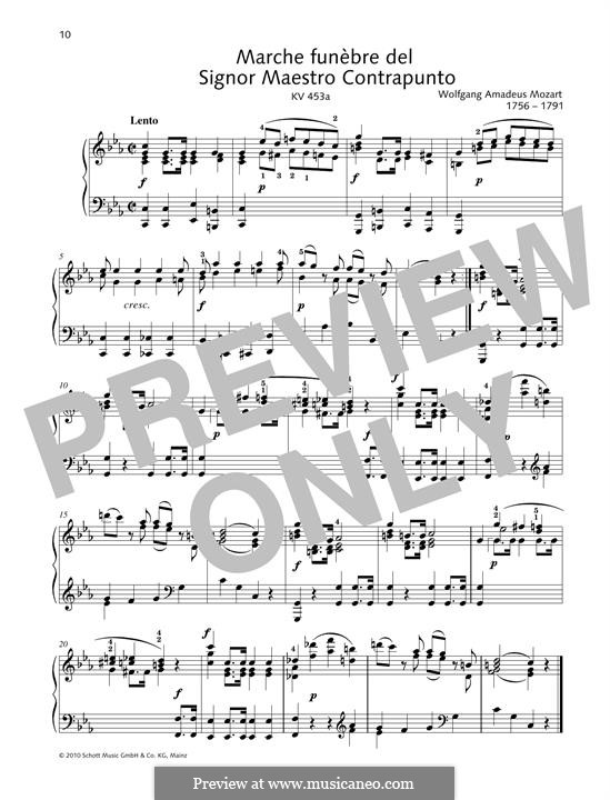 March funèbre del Signor Maestro Contrapunto: March funèbre del Signor Maestro Contrapunto by Wolfgang Amadeus Mozart