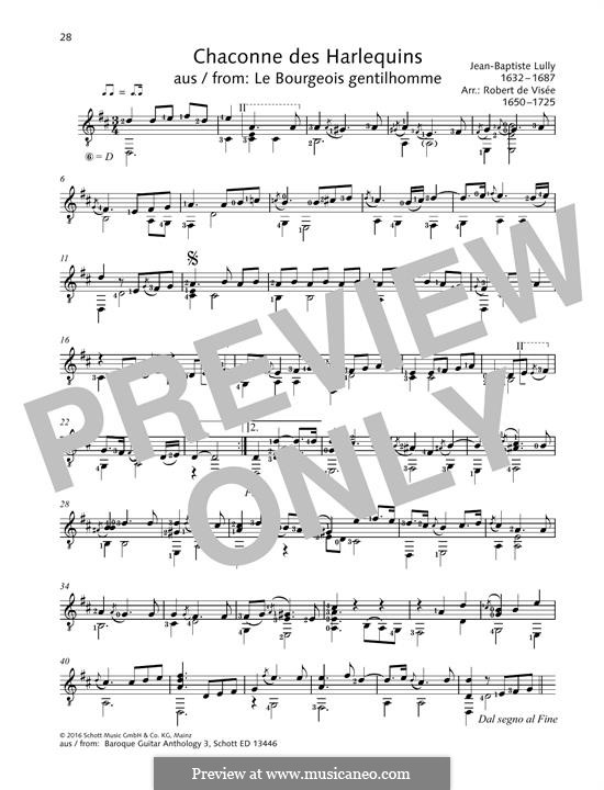Chaconne des Harlequins: Chaconne des Harlequins by Jean-Baptiste Lully