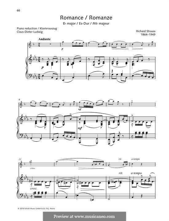 Romance in E-flat major: Romance in E-flat major by Richard Strauss