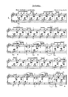 Lyrische Stücke, Op.12: Nr.1 Ariette by Edvard Grieg