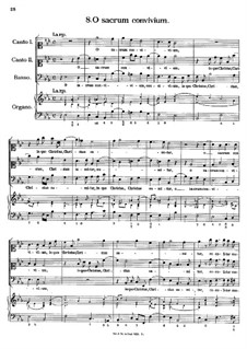 Eight Motets: No.8 O Sacrum convivium by Antonio Caldara