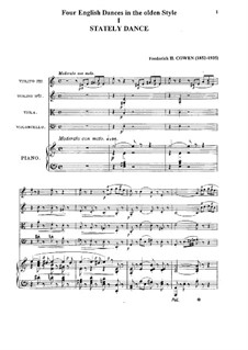 Vier englische Tänze im alten Stil: Vier englische Tänze im alten Stil by Frederic Hymen Cowen