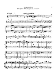 Die Regimentstochter: Ouvertüre – Klarinettenstimmen by Gaetano Donizetti