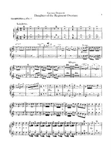 Die Regimentstochter: Ouvertüre – Trompetenstimmen by Gaetano Donizetti