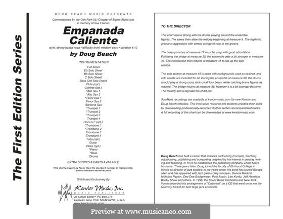 Empanada Caliente: Vollpartitur by Doug Beach