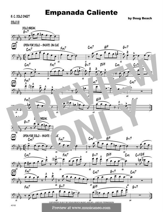 Empanada Caliente: Solo Sheet - Trombone part by Doug Beach