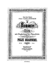 Romanze für Waldhorn und Klavier, Op.32: Romanze für Waldhorn und Klavier by Felix Draeseke