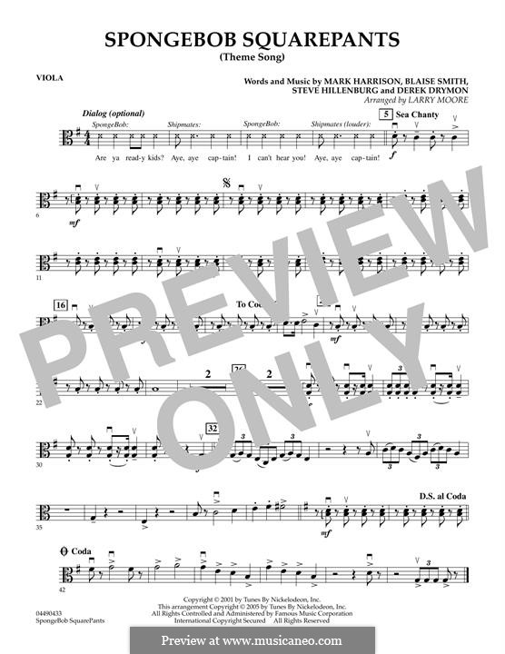 SpongeBob SquarePants Theme Song: Violastimme by Blaise Smith, Derek Drymon, Mark Harrison, Steve Hillenburg