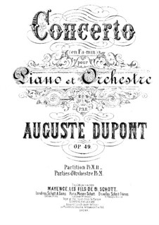 Klavierkonzert in f-Moll, Op.49: Teil I by Auguste Dupont