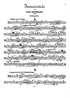Fantasiestücke für Waldhorn (oder Cello) und Klavier, Op.3: Cellostimme by Johann Carl Eschmann