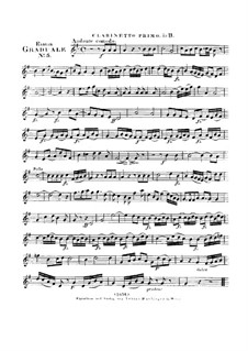 Benedicam Dominum, HV 55: Klarinettenstimme I by Joseph Eybler