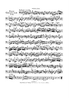 Benedicam Dominum, HV 55: Orgelstimme by Joseph Eybler