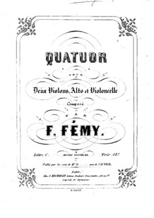 Streichquartett in C-Dur: Cellostimme by François Fémy