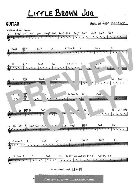 Little Brown Jug: Gitarrenstimme by folklore