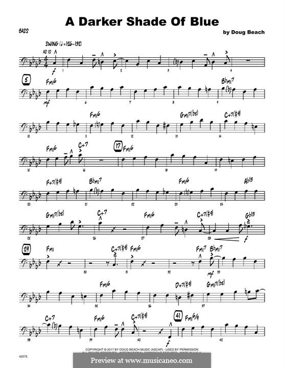 A Darker Shade of Blue: Bassstimme by Doug Beach