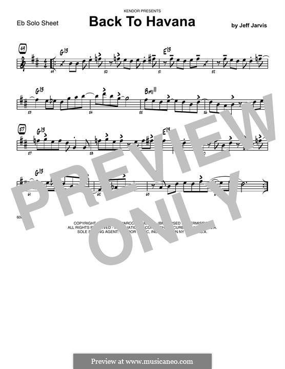 Back To Havana von J. Jarvis Noten auf MusicaNeo