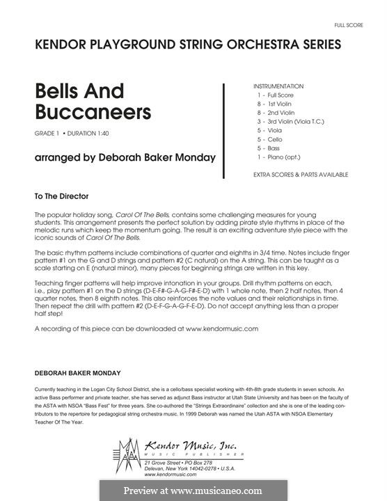 Bells and Buccaneers: Vollpartitur by folklore