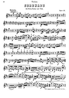 Serenade in D-dur für Flöte, Violine und Bratsche, Op.25: Violinstimme by Ludwig van Beethoven