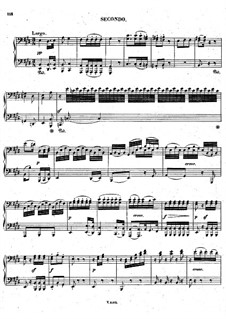 Konzert für Klavier und Orchester Nr.3, Op.37: Teil II, für Klavier, vierhändig by Ludwig van Beethoven