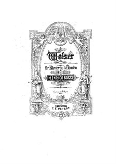 Sieben Walzer für Klavier, vierhändig, Op.93: Erste und zweite Stimme by Marco Enrico Bossi