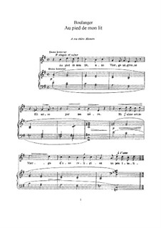 Au pied de mon lit: Au pied de mon lit by Lili Boulanger