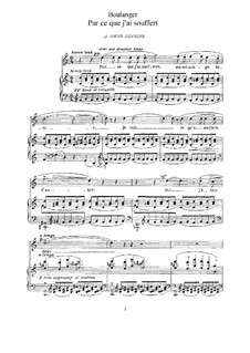 Par ce que j'ai souffert: Par ce que j'ai souffert by Lili Boulanger