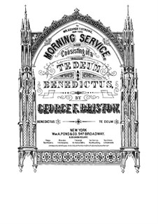 Morning Service, Op.51: No.2 Benedictus by George Frederick Bristow