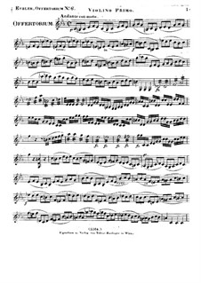 Timebunt gentes nomen tuum Domine, HV 87: Violinstimme I by Joseph Eybler