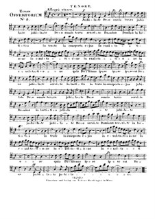 Jubilate Deo omnis terra, HV 91: Tenorstimme by Joseph Eybler