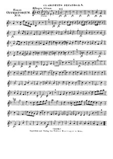 Jubilate Deo omnis terra, HV 91: Klarinettenstimme II by Joseph Eybler