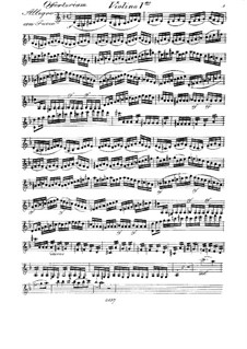 Fremit mare, HV 93: Violinstimme I by Joseph Eybler