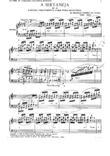 A Sertaneja, Op.15: A Sertaneja by Brasílio Itiberê da Cunha