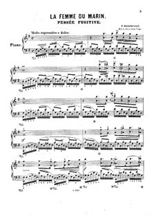 La femme du marin, Op.139: Für Klavier by Friedrich Kalkbrenner