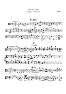 Vollständiger Satz: Bratschenstimme by Edward Elgar