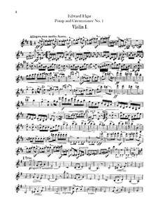 Marsch Nr.1: Violinstimmen by Edward Elgar