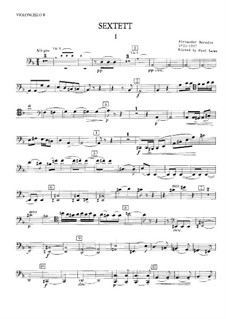 Streichsextett in d-Moll: Cellostimme II by Alexander Porfiryevich Borodin