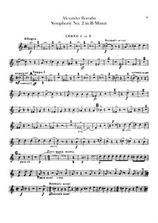 Sinfonie Nr.2 in h-Moll: Waldhörnstimmen by Alexander Porfiryevich Borodin