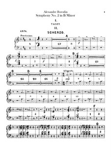 Sinfonie Nr.2 in h-Moll: Harfestimme by Alexander Porfiryevich Borodin