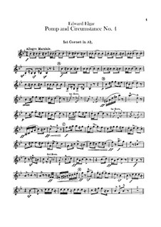 Marsch No.4: Kornettenstimmen by Edward Elgar