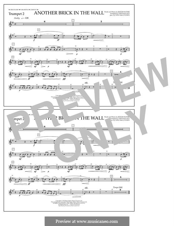Another Brick in the Wall (arr. Tom Wallace): Trumpet 2 part by Roger Waters