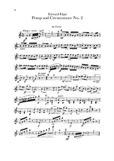 Marsch Nr.2: Violinstimme by Edward Elgar