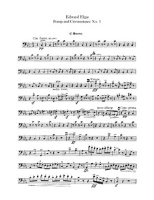 Marsch Nr.3: Kontrabass-Stimme by Edward Elgar