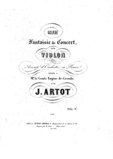 Grosse Konzertfantasie, Op.16: Partitur by Alexandre Joseph Artôt