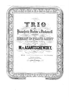 Klaviertrio in fis-moll, Op.10: Klaviertrio in fis-moll by Mikhail Pavlovich Azanchevsky