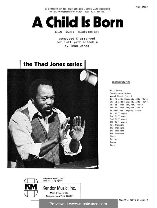 A Child is Born: Vollpartitur by Thad Jones