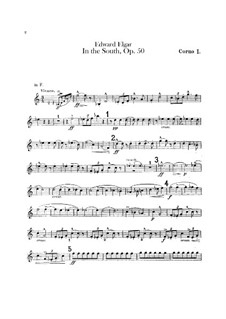 In the South (Alassio). Concert Overture, Op.50: Hörnerstimmen by Edward Elgar