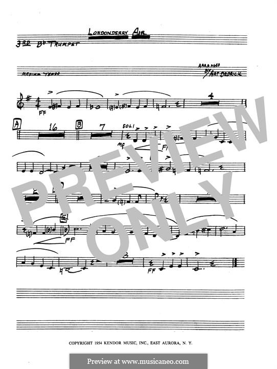 Jazz Ensemble version: 3rd Bb Trumpet part by folklore